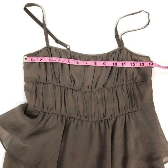 Moulinette Soeurs Anthro silk peplum Sheer dress - Picture 3 of 8